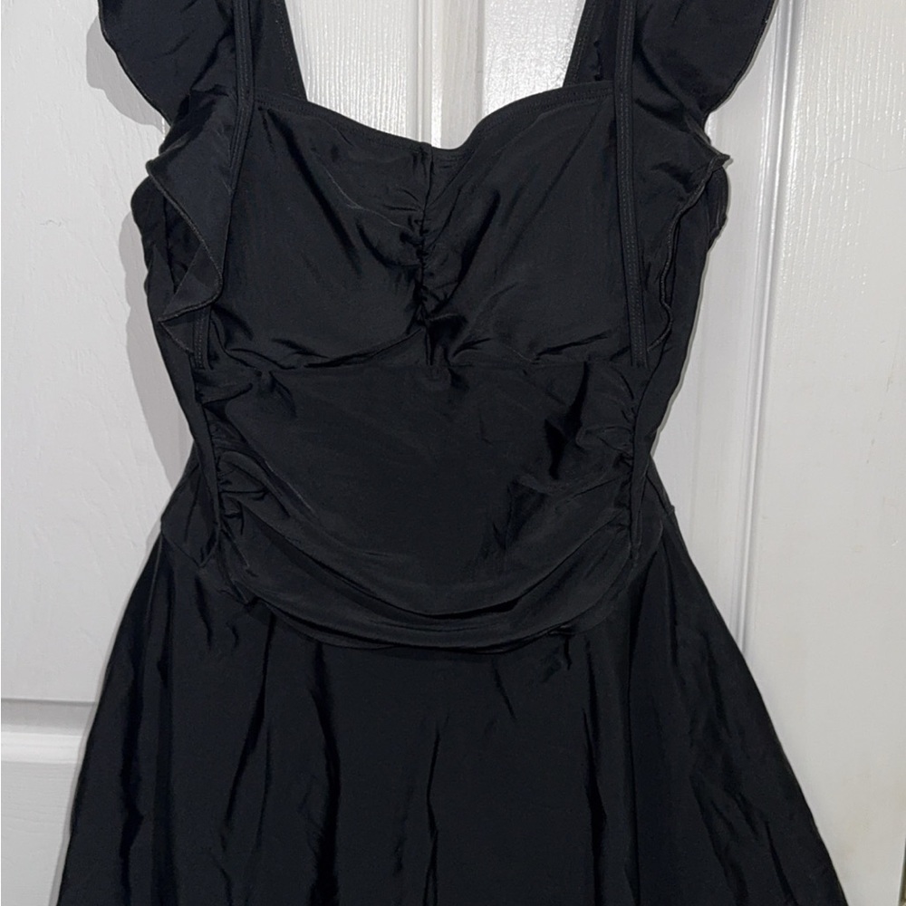 Women’s ruffled one piece bikini dress